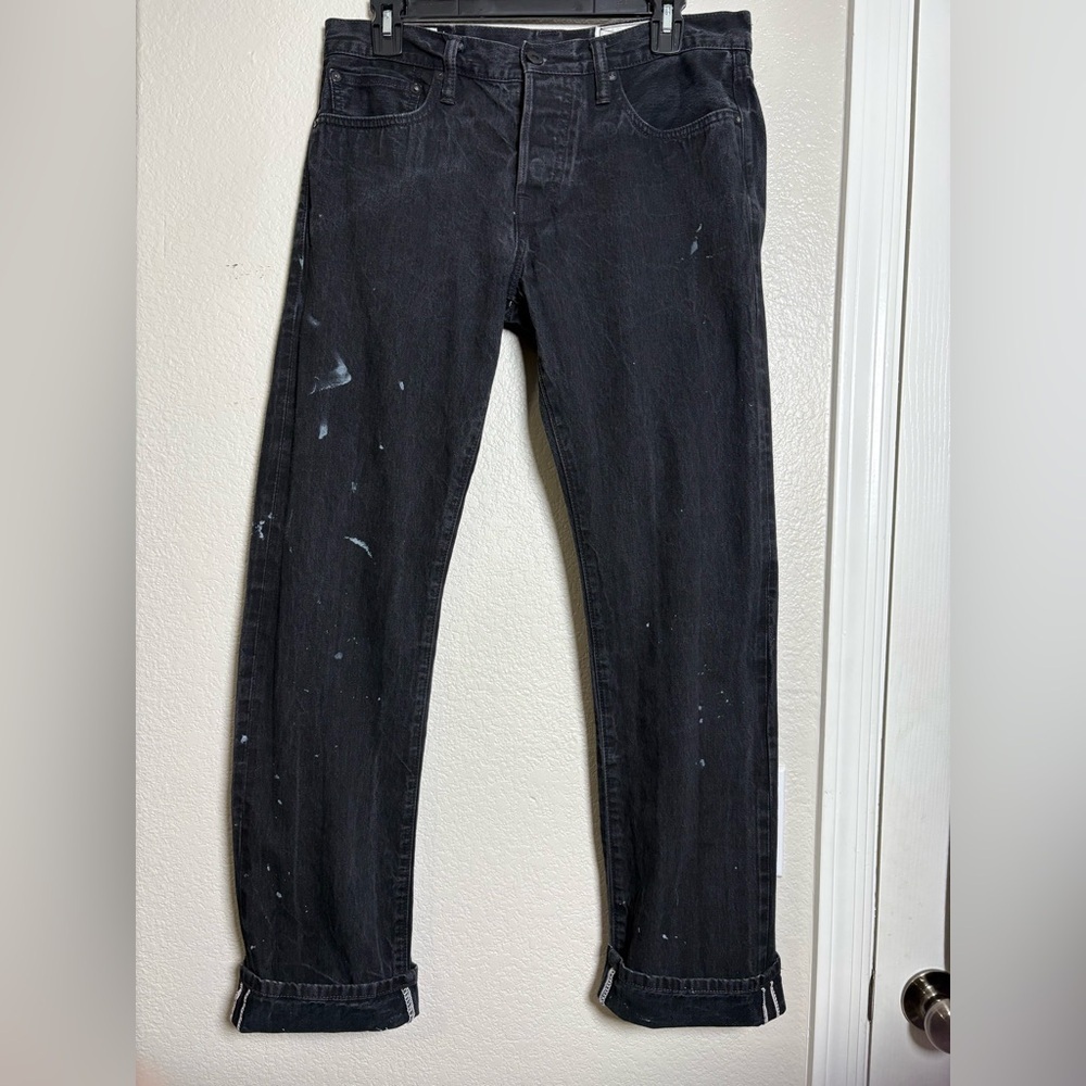 Men's RGT Rogue Territory Selvedge Japanese Denim, Made in USA Black Straight